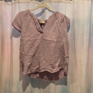 Purple V neck t-shirt